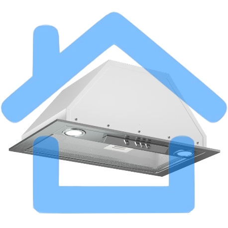 Вытяжка встраиваемая Elikor 52Н-400-К3Д нержавеющая сталь, 52 см, 400 куб. м/ч, 57 дБ