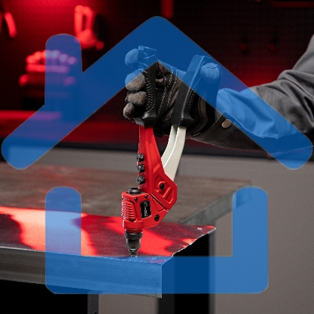 Заклепочник литой Matrix, поворотный, 290 мм, 0-360 заклепки 2,4-3,2-4,0-4,8 мм/, PRO 40547