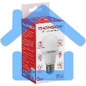 Лампа cветодиодная LED Thomson E27, груша, 5Вт, 4000К, белый нейтральный, TH-B2098, 1 шт.