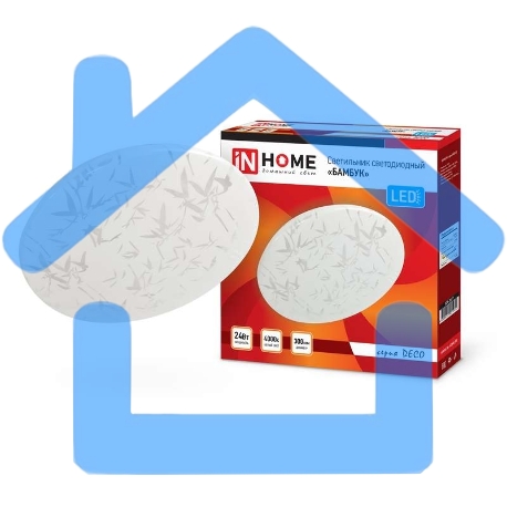 Светильник светодиодный DECO БАМБУК 24Вт 230В 4000К 1560лм 300мм IN HOME 4690612021911