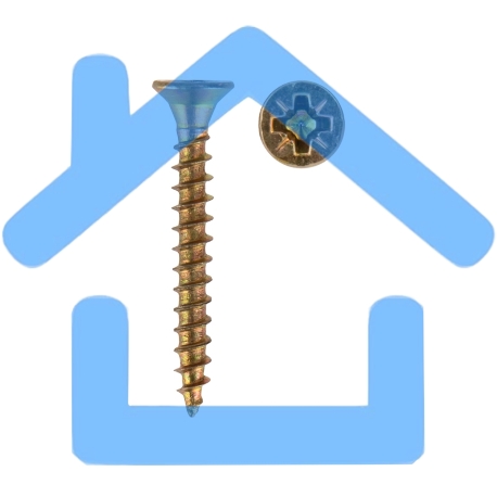 Саморез универсальный KRANZ 3х25, желтый цинк, упаковка поставщика ( 24 000 шт. )-2