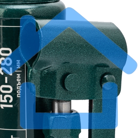 Домкрат гидравлический бутылочный Сибртех 2 т, 150-280 мм, в пласт. кейсе-6