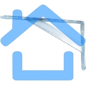 Кронштейн усиленный 300 х 200 х 30 х 4 мм, оцинкованный Сибртех