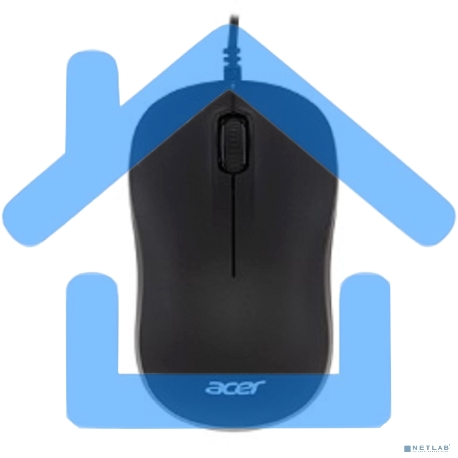 Мышь проводная Acer OMW140 черный, 1200 dpi, USB, кнопки - 3-1