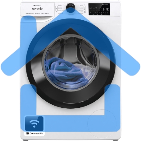 Стиральная машина Gorenje WPNEI82SBSWIFI/C белая, загрузка фронтальная 8кг, 1200 об/мин., класс: A+++-1