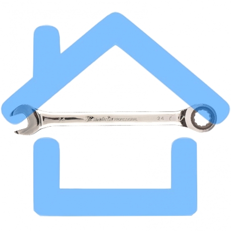 Ключ комбинированный трещоточный Matrix, 24 мм, CrV зеркальный хром-1