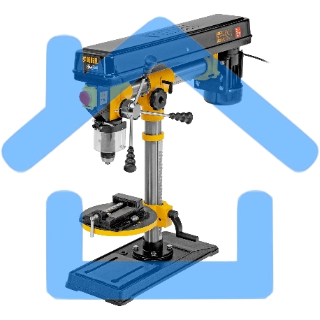 Станок сверлильный Denzel радиальный DDM-550R, 550 Вт, 16 мм, 12 ск., настольный-37