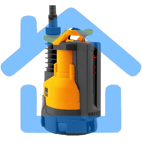 Дренажный насос DPХ450, 450 Вт, подъем 5 м, 9000 л/ч Denzel-7