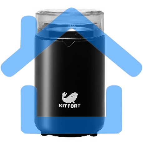 Кофемолка Kitfort КТ-1314 Напряжение: 220 - 230 В, 50/60 Гц.Мощность: 150 Вт.Вместимость: 60 г зерен.