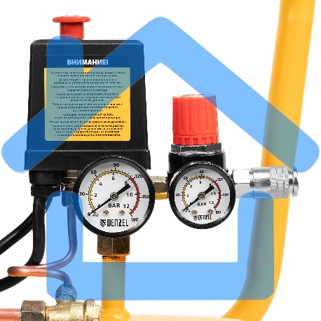 Компрессор Denzel воздушный DK1800/50,Х-PRO 1,8 кВт, 280л/мин, 50л 58068-17