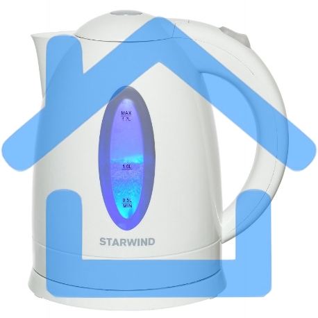 Чайник электрический Starwind SKP2211 1.7л. 2200Вт белый (корпус: пластик)