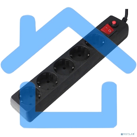 Сетевой фильтр Гарнизон EHLB-3 5р10А 5м черный-2