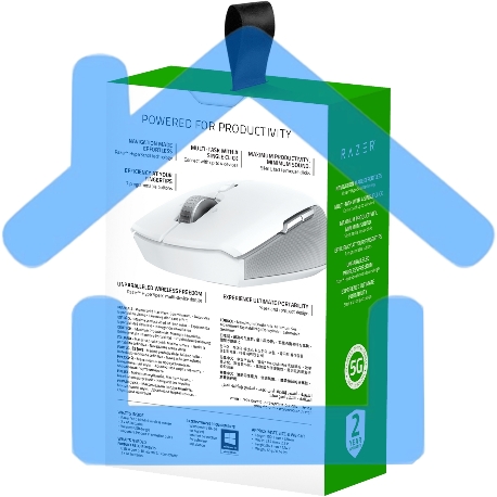 Мышь беспроводная Razer Pro Click Mini белый, 12000 dpi, радиоканал, Bluetooth, USB, кнопки - 7-3