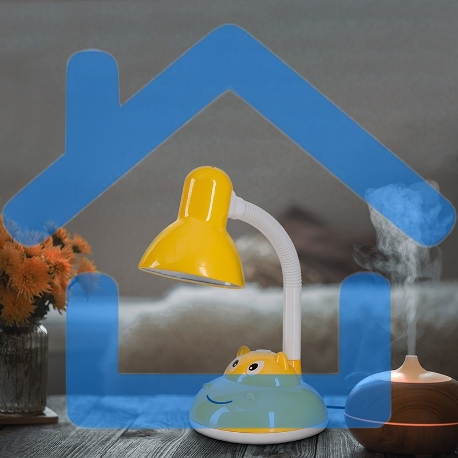 Светильник Rexant Пчеленок на основании, с цоколем Е27, 60 Вт, подсолнух-1