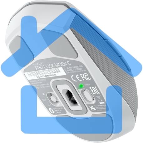 Мышь беспроводная Razer Pro Click Mini белый, 12000 dpi, радиоканал, Bluetooth, USB, кнопки - 7-5