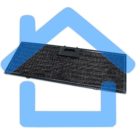 Жировой фильтр для вытяжки 450х170х8 с 1м замком, черный