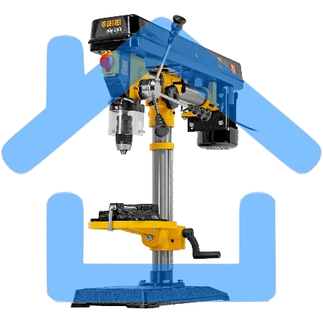 Станок сверлильный Denzel радиальный DDM-550R, 550 Вт, 16 мм, 12 ск., настольный-19