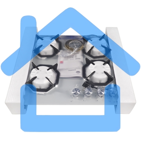 Газовая варочная поверхность Maunfeld EGHG.64.2CW/G белый-6