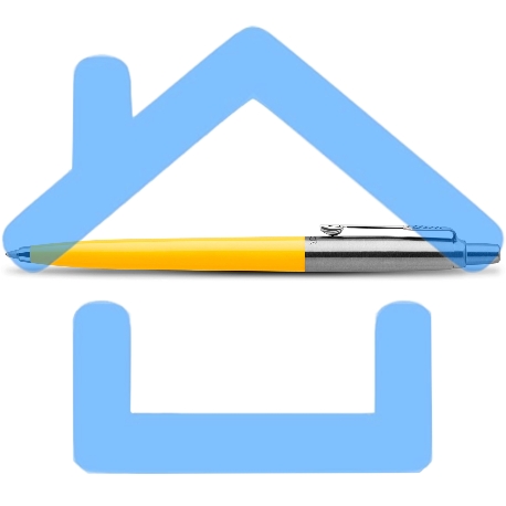 Ручка шариковая Parker Jotter Originals (CW2076056) Yellow CT M, синие чернила, блистер-6