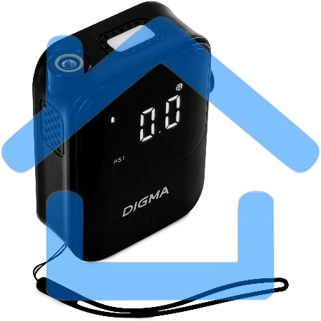 Автомобильный компрессор Digma QBK-120B черный, шланг 0.2м-21