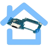 Нижняя плата с разъемом зарядки и микрофоном для Realme X7