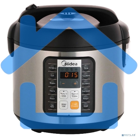 Мультиварка Midea MPC-6032 Мощность 850 Вт, Емкость чаши 5 литров, 11 автоматических программ, Режим МУЛЬТИПОВАР, автоподогрев, Сенсорное управление, Таймер на 24 часа, Съемная чаша, Книга на 80 рецептов в подарок, Набор принадлежностей в комплект-2