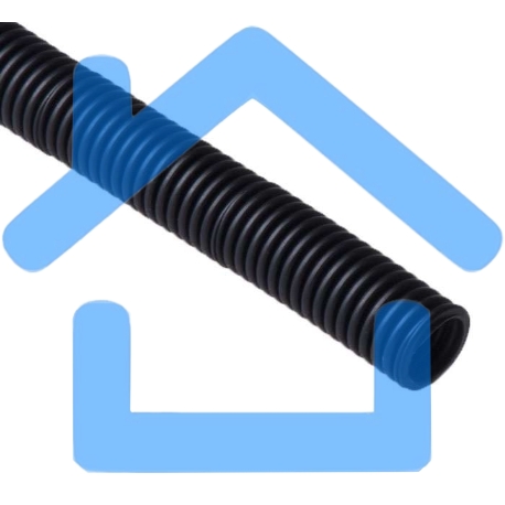 Труба гофрированная ПНД d25мм легкая с зондом черный (уп.20м) Рувинил 22501(20)