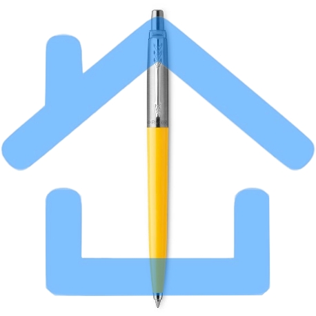 Ручка шариковая Parker Jotter Originals (CW2076056) Yellow CT M, синие чернила, блистер-1