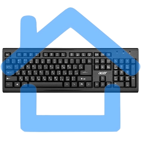 Комплект клавиатура + мышь Acer OKR120 клав:черный мышь:черный USB беспроводная Multimedia-2