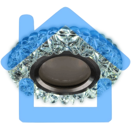 Светильник Hiper Светильник встраиваемый прозрачный H071-1 MR16+3Вт LED Диаметр 9,5см LED + GU5.3