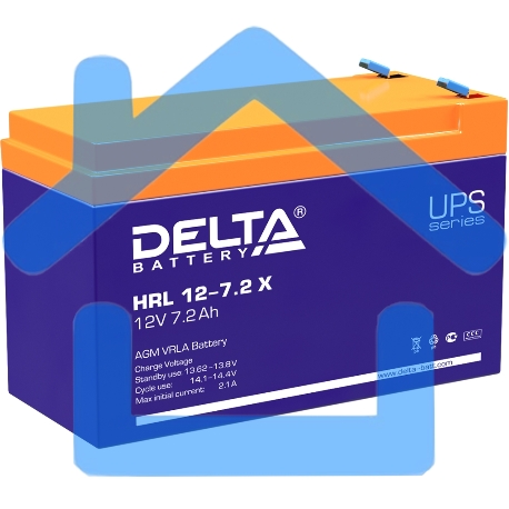 Батарея Delta HRL 12-7.2Х (12V 7.2Ah)-1