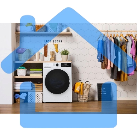 Стирально-сушильная машина Gorenje W1D2A164ADS (20010443) белый загр. фронтальная макс.: 10 кг 1400об/мин класс: А-15