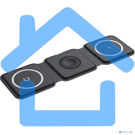 Беспроводное зарядное устройство Rexant с MagSafe 3в1, Qi, 15Вт, черный-2