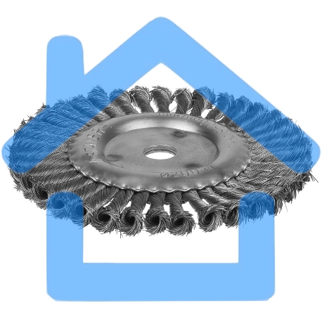 Кордщетка STAYER 35120-200дисковая для УШМ плетенные пучки проволоки 0.5мм 200мм/22мм