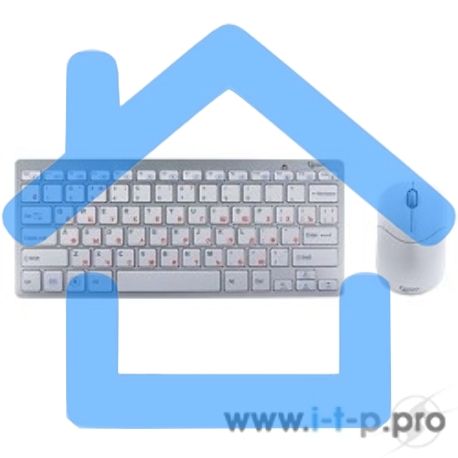 Комплект клавиатура + мышь Gembird KBS-7001-RU Wireless, ноутбучн. механизм клавиш 2.4ГГц/10м, мини-приемник- USB-8