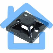 Площадка самоклеящаяся Rexant 30х30 мм, черная, упаковка 100 шт.