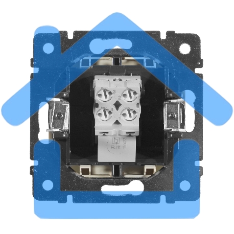 Розетка телефонная Valena RJ11 4 контакта 1 коннектор (слоновая кость) Legrand 774338-4