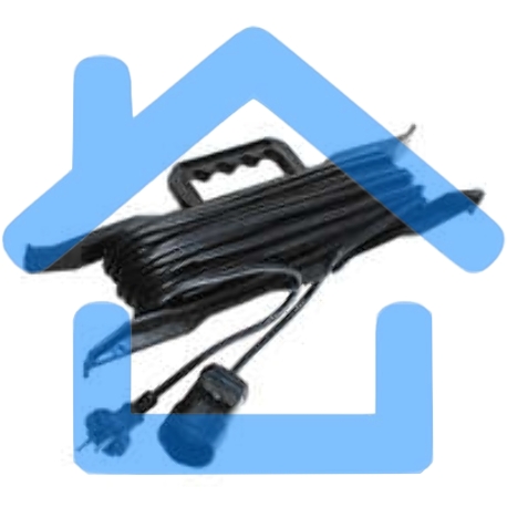 Удлинитель-шнур на рамке 1х10м без заземл. 10А IP20 2.2кВт Союз 481S-5201