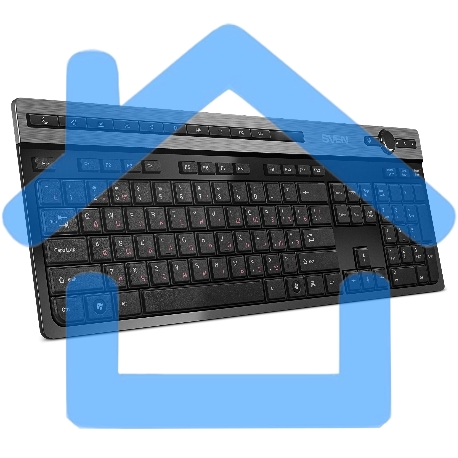 Клавиатура SVEN KB-E5500W беспроводная USB черный-10