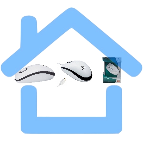 Мышь проводная Logitech M100 белый, 1000 dpi, USB, кнопки - 3-5