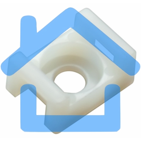 Площадка для крепления стяжки Rexant (ПС-2) 22x16 мм, белая, упаковка 100 шт.-1