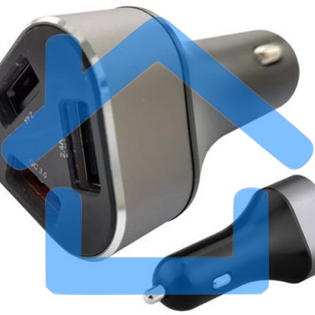 Автомобильное зарядное устройство ACD ACD-C233-X3B черный 23Вт, 3xUSB 1QC+2Smart, 3.6~12В, 3А RTL-8