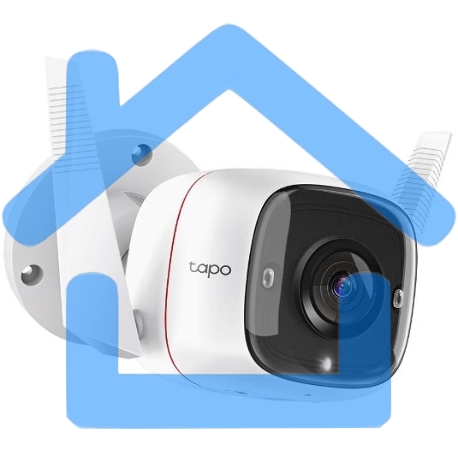 Видеокамера IP TP-Link Tapo C310 White 3MP indoor & outdoor IP camera, 30m Night Vision, IP66 dust & waterproof, Motion Detection and Notification, 2-way Audio, supports Micro SD card storage, easy setup with APP-11