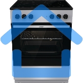 Плита электрическая Gorenje GEC6A11SG серый, конфорок 4 электрических, духовка 65 л, 60 см x 85 см x 60 см