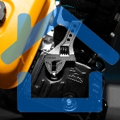 Ключ разводной, 200 мм,CrV, двухкомпонентная ручка Gross