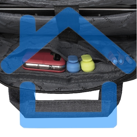 Сумка ExeGate Business ECC-215 Black, черная, полиэстер повышенной плотности 600D, 15.6