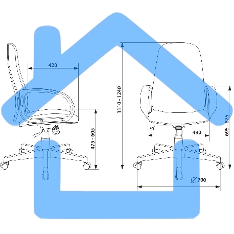 Кресло руководителя Бюрократ CH-808AXSN/TW-11 черный TW-11-26