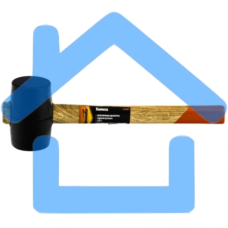 Киянка резиновая, 225 г, черная резина, деревянная рукоятка Sparta