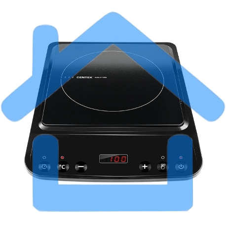 Индукционная плитка Centek CT-1518 2000Вт 8 настроек мощности, LED-дисплей таймер, сенсор. управл.-1