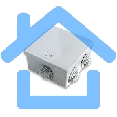 Коробка распр. ОП 70х70х40 IP54 сер. ГУСИ С3В76 Евро